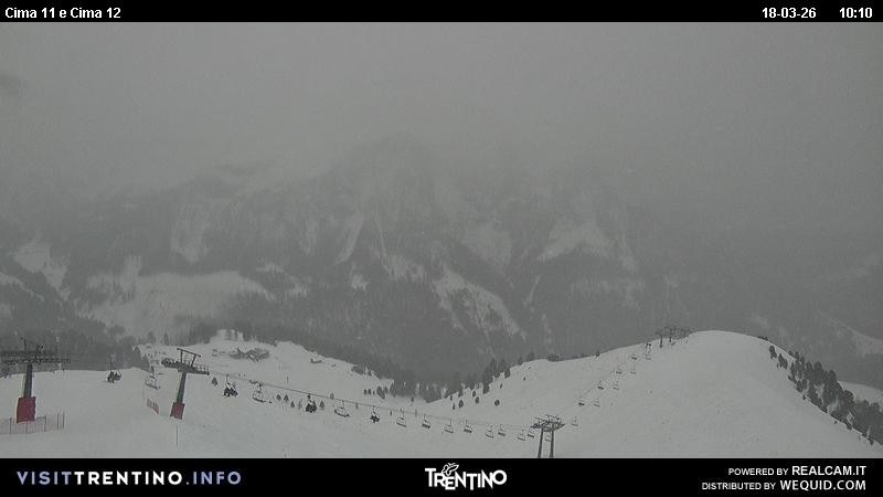 Archiv Foto Webcam Col de Valvacin und Catinaccio