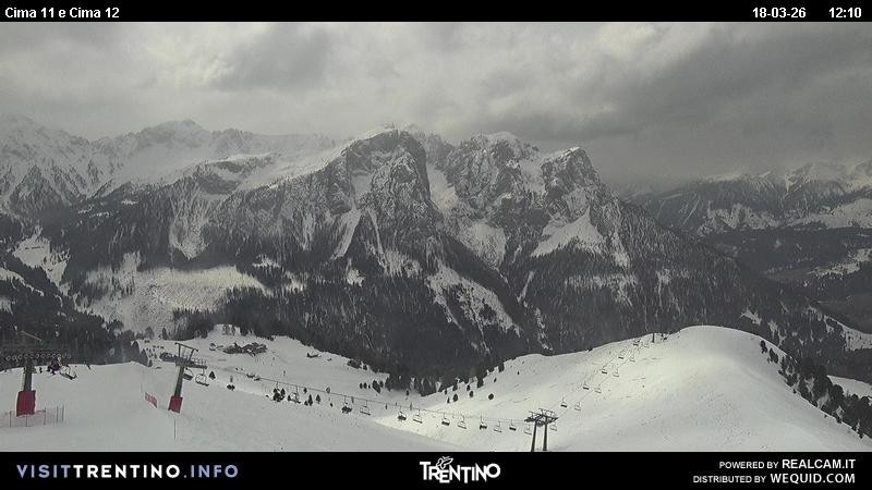 Archiv Foto Webcam Col de Valvacin und Catinaccio