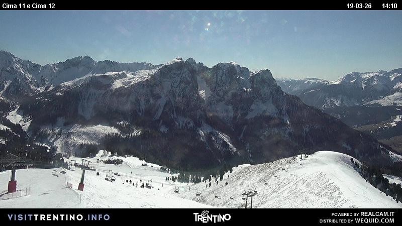 Archiv Foto Webcam Col de Valvacin und Catinaccio
