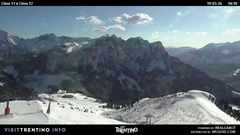 Archiv Foto Webcam Col de Valvacin und Catinaccio