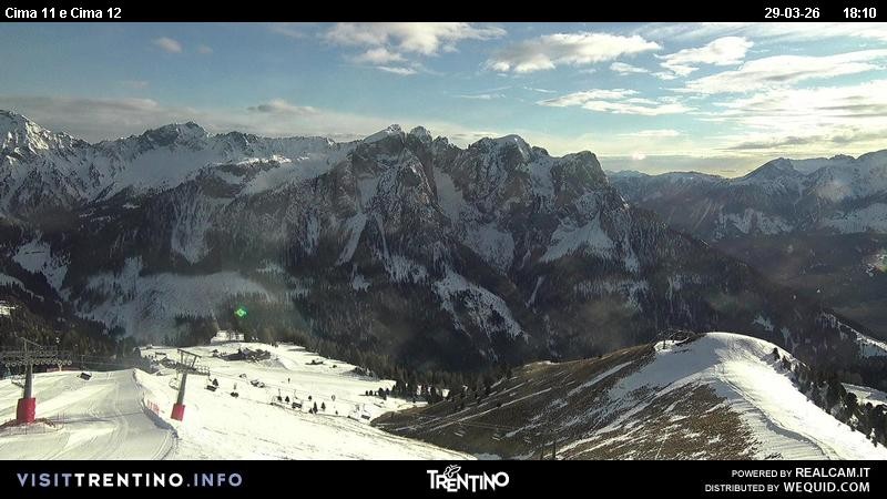 Archiv Foto Webcam Col de Valvacin und Catinaccio