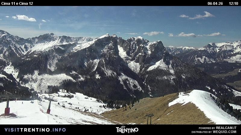 Archiv Foto Webcam Col de Valvacin und Catinaccio