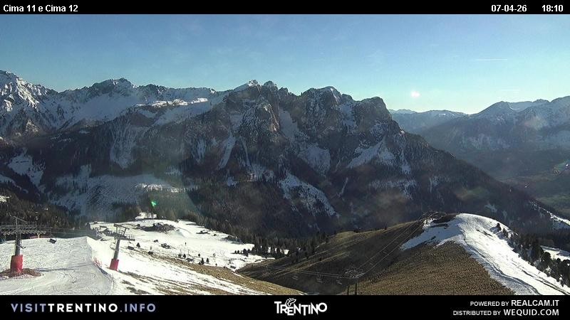 Archiv Foto Webcam Col de Valvacin und Catinaccio