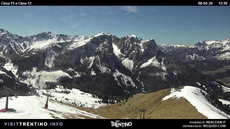 Archiv Foto Webcam Col de Valvacin und Catinaccio