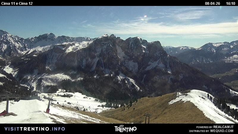 Archiv Foto Webcam Col de Valvacin und Catinaccio
