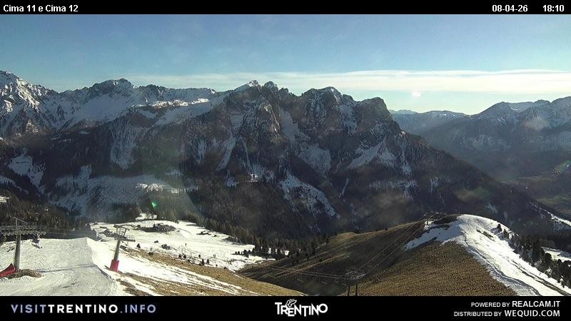 Archiv Foto Webcam Col de Valvacin und Catinaccio