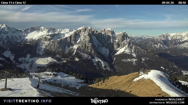 Archiv Foto Webcam Col de Valvacin und Catinaccio