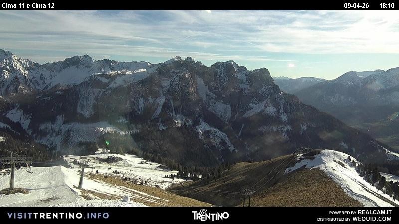 Archiv Foto Webcam Col de Valvacin und Catinaccio