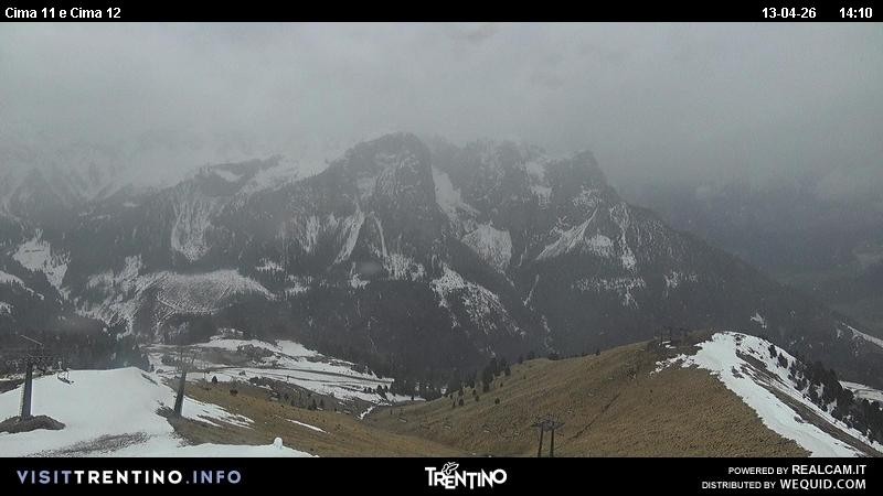 Archiv Foto Webcam Col de Valvacin und Catinaccio