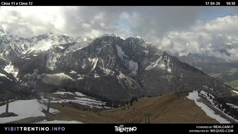 Archiv Foto Webcam Col de Valvacin und Catinaccio