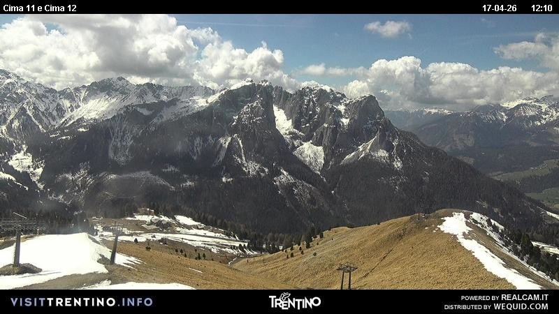 Archiv Foto Webcam Col de Valvacin und Catinaccio