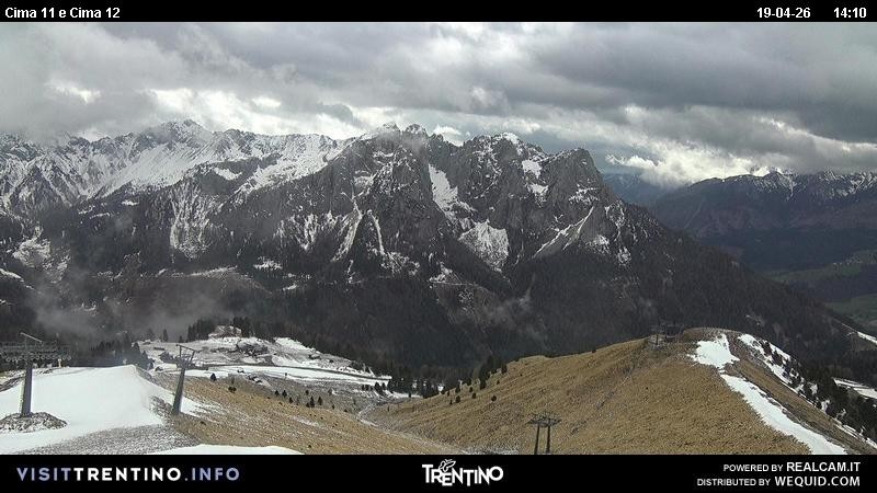 Archiv Foto Webcam Col de Valvacin und Catinaccio