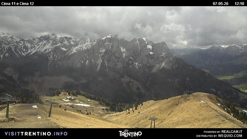 Archiv Foto Webcam Col de Valvacin und Catinaccio