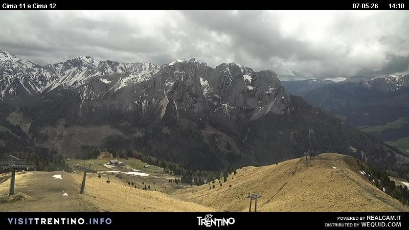 Archiv Foto Webcam Col de Valvacin und Catinaccio