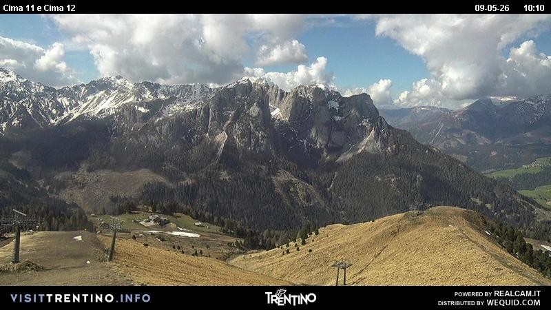 Archiv Foto Webcam Col de Valvacin und Catinaccio