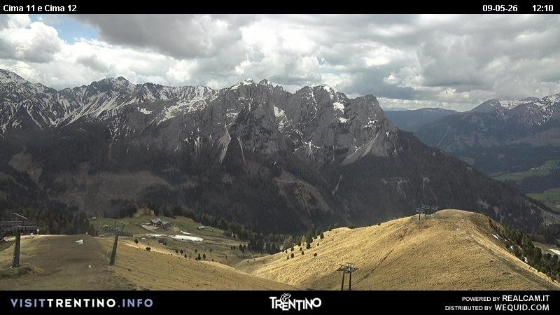 Archiv Foto Webcam Col de Valvacin und Catinaccio