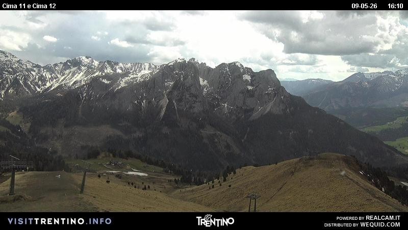 Archiv Foto Webcam Col de Valvacin und Catinaccio