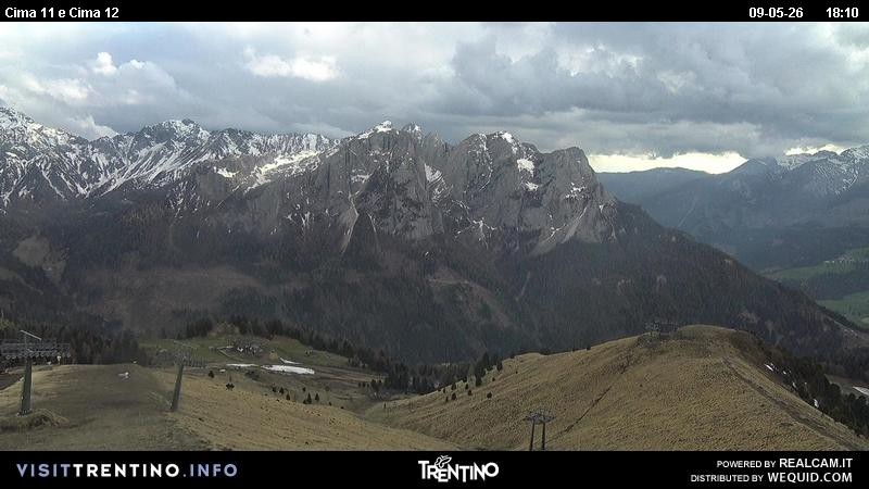 Archiv Foto Webcam Col de Valvacin und Catinaccio