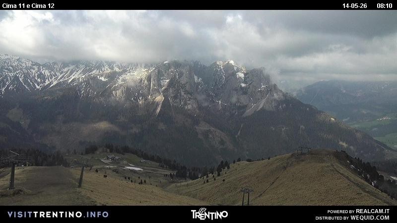 Archiv Foto Webcam Col de Valvacin und Catinaccio