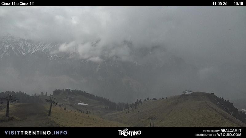 Archiv Foto Webcam Col de Valvacin und Catinaccio