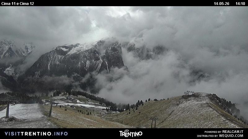 Archiv Foto Webcam Col de Valvacin und Catinaccio