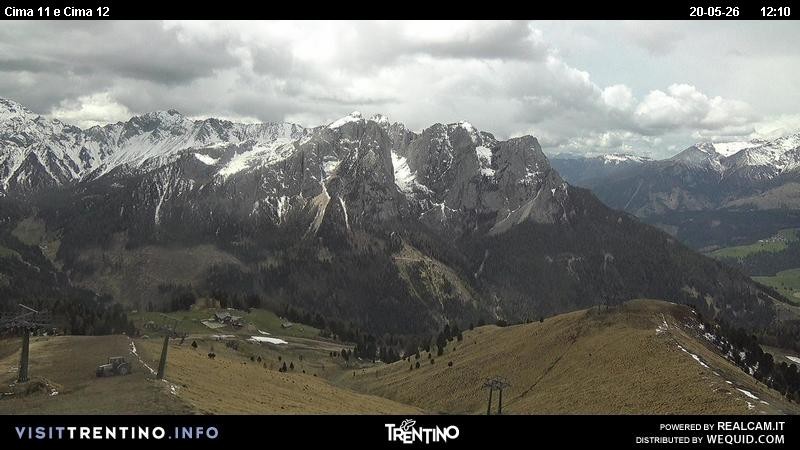 Archiv Foto Webcam Col de Valvacin und Catinaccio