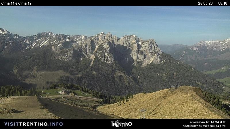 Archiv Foto Webcam Col de Valvacin und Catinaccio