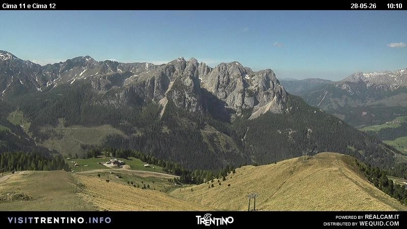Archiv Foto Webcam Col de Valvacin und Catinaccio