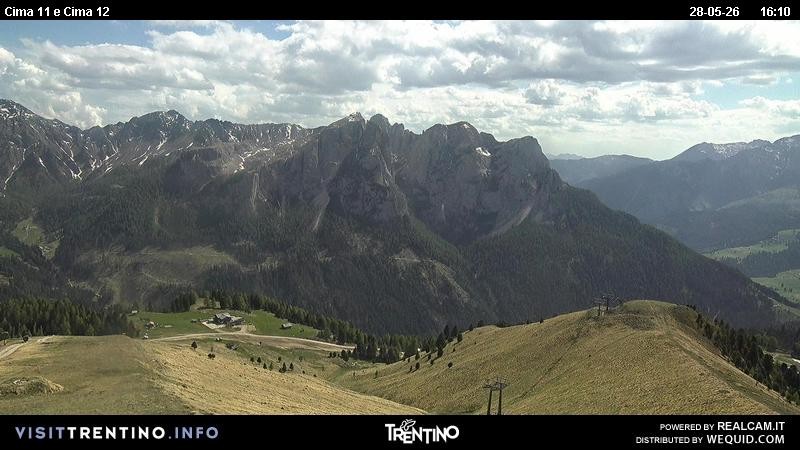 Archiv Foto Webcam Col de Valvacin und Catinaccio