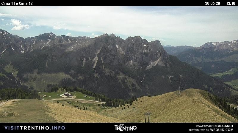 Archiv Foto Webcam Col de Valvacin und Catinaccio