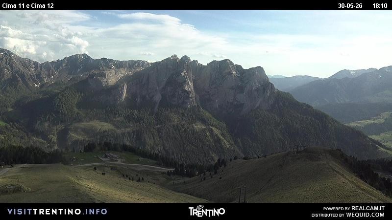 Archiv Foto Webcam Col de Valvacin und Catinaccio