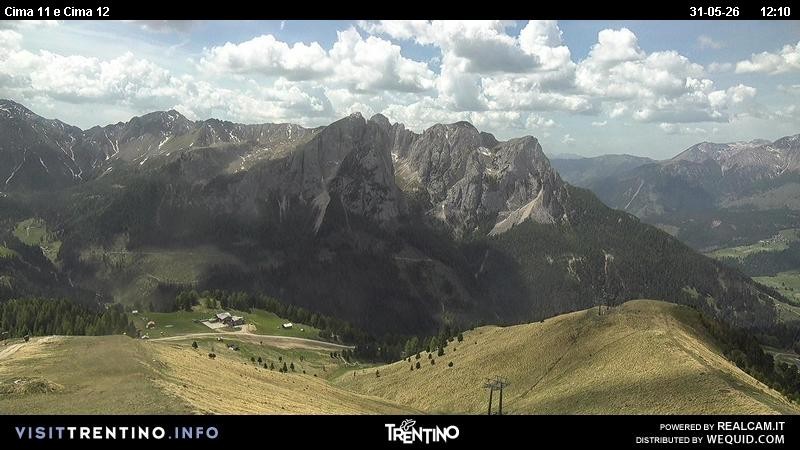 Archiv Foto Webcam Col de Valvacin und Catinaccio