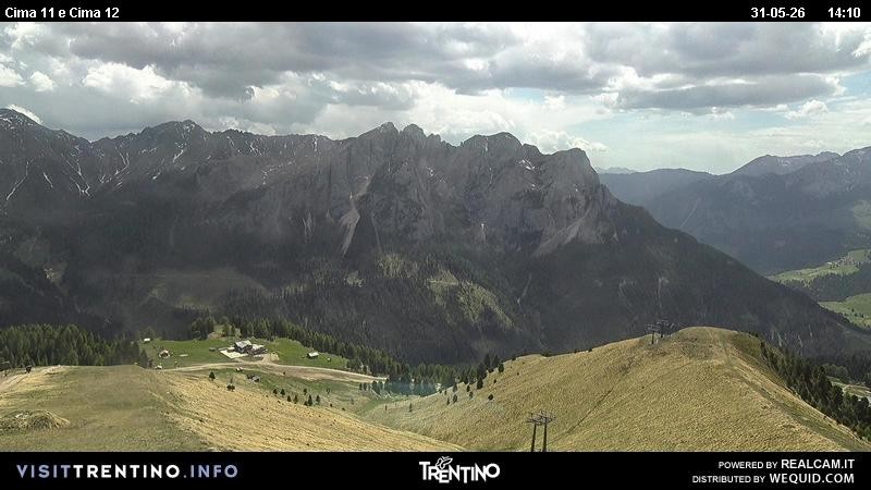 Archiv Foto Webcam Col de Valvacin und Catinaccio