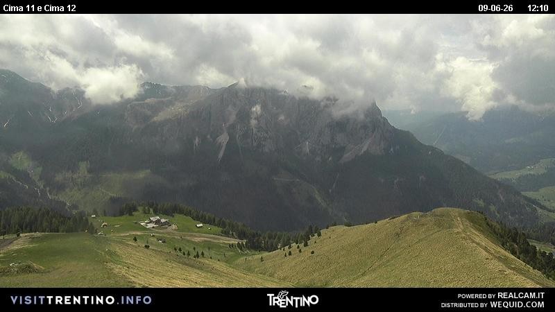 Archiv Foto Webcam Col de Valvacin und Catinaccio