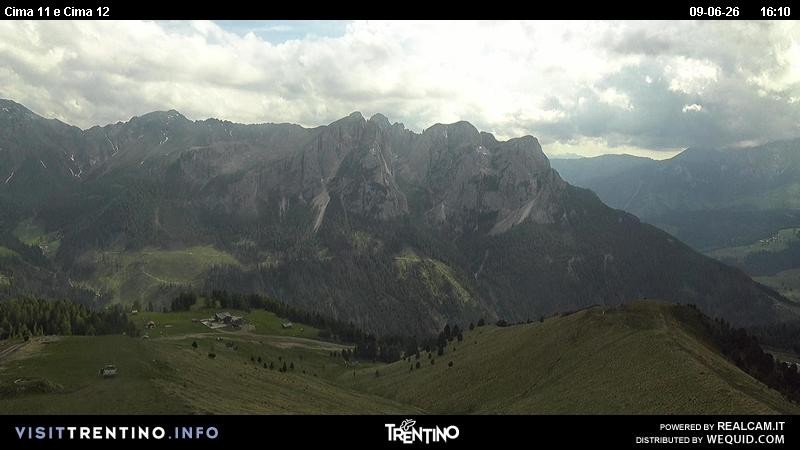 Archiv Foto Webcam Col de Valvacin und Catinaccio