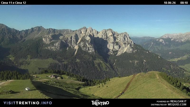Archiv Foto Webcam Col de Valvacin und Catinaccio