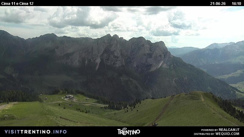 Archiv Foto Webcam Col de Valvacin und Catinaccio