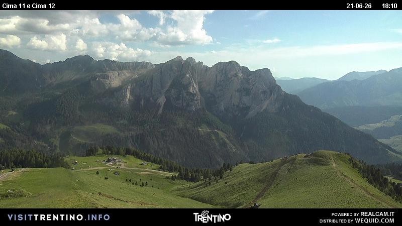 Archiv Foto Webcam Col de Valvacin und Catinaccio