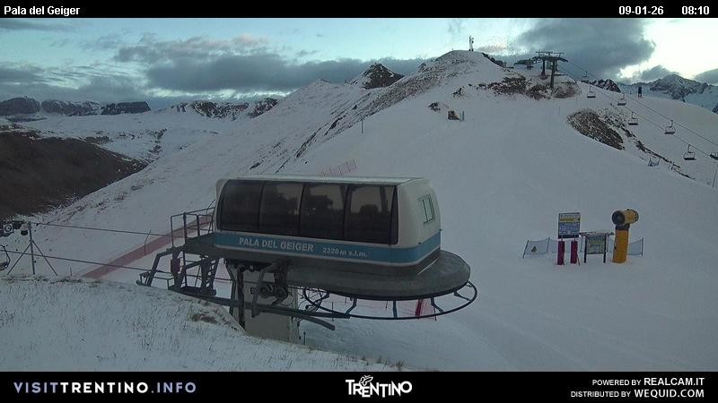 Archived image Webcam Pozza di Fassa - Pala del Geiger