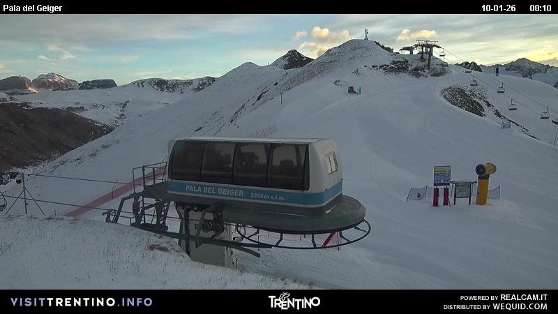 Archived image Webcam Pozza di Fassa - Pala del Geiger