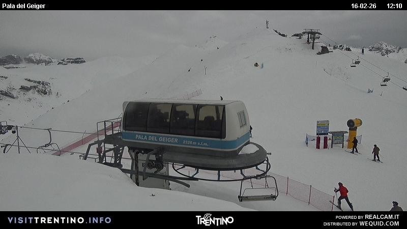 Archived image Webcam Pozza di Fassa - Pala del Geiger