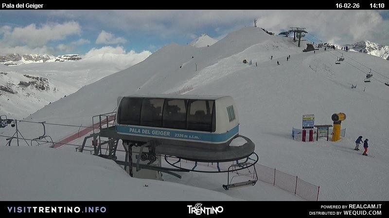 Archived image Webcam Pozza di Fassa - Pala del Geiger