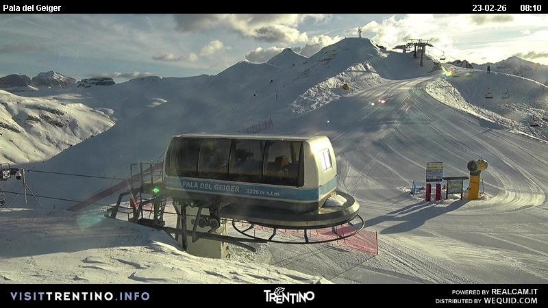 Archived image Webcam Pozza di Fassa - Pala del Geiger