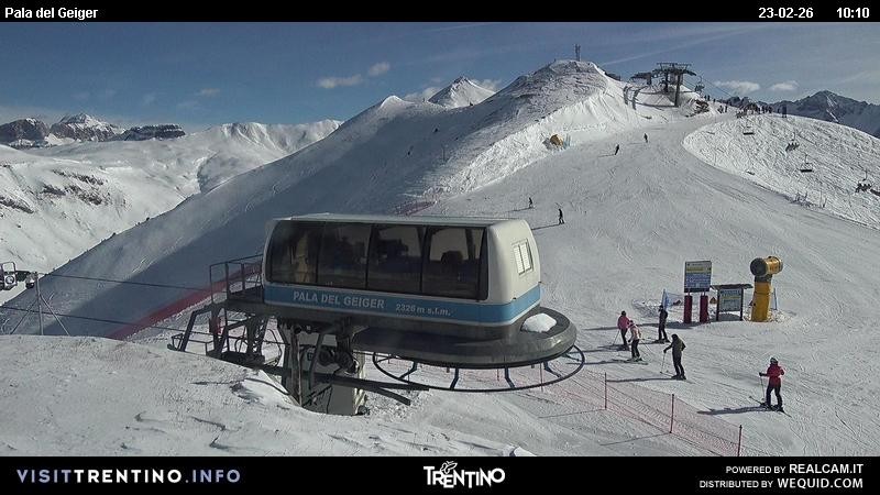 Archived image Webcam Pozza di Fassa - Pala del Geiger