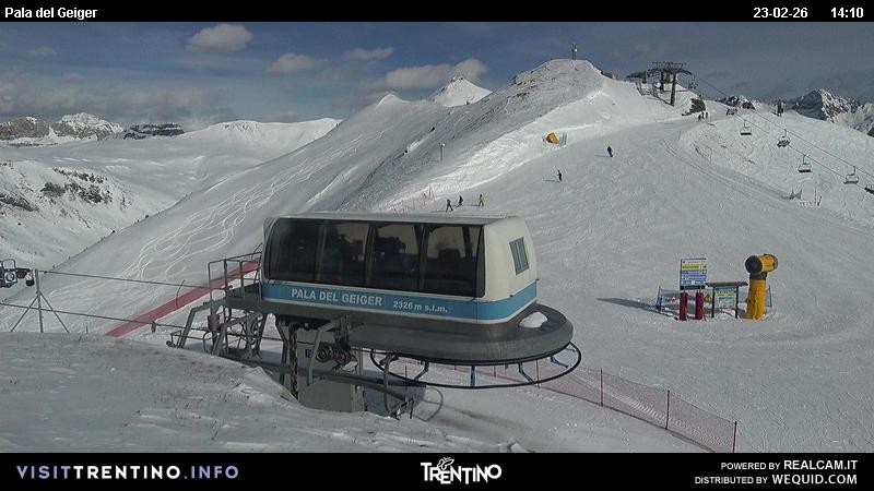 Archived image Webcam Pozza di Fassa - Pala del Geiger