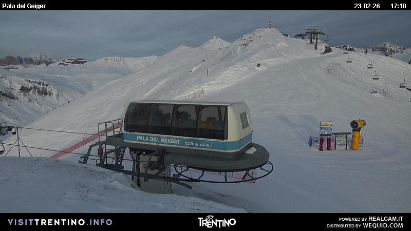 Archived image Webcam Pozza di Fassa - Pala del Geiger