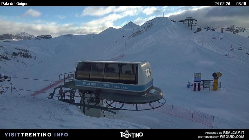 Archiv Foto Webcam Pala del Geiger