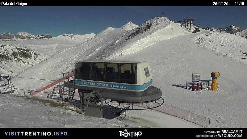 Archived image Webcam Pozza di Fassa - Pala del Geiger