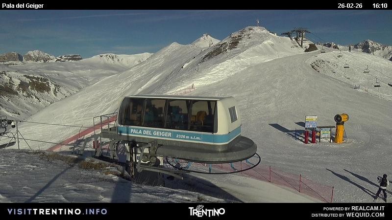 Archived image Webcam Pozza di Fassa - Pala del Geiger