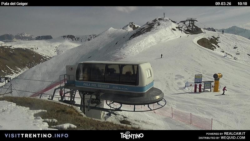 Archived image Webcam Pozza di Fassa - Pala del Geiger
